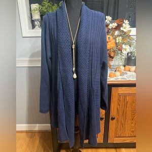 NWT-Architect-Women’s Navy Open Front Cardigan